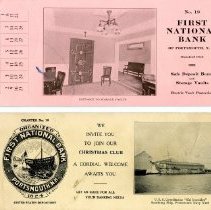 First National Bank ink blotters